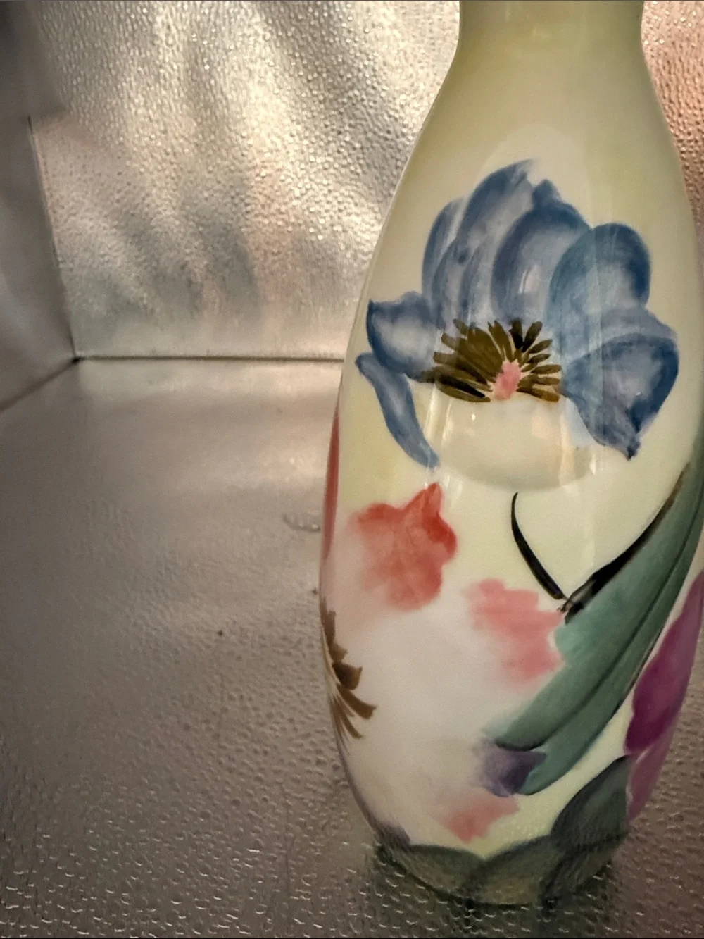 Pfaltzgraft Hand Painted Beautiful Vase with Florals and Greenery